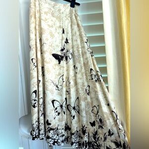 Soft Surroundings Butterfly Maxi Skirt